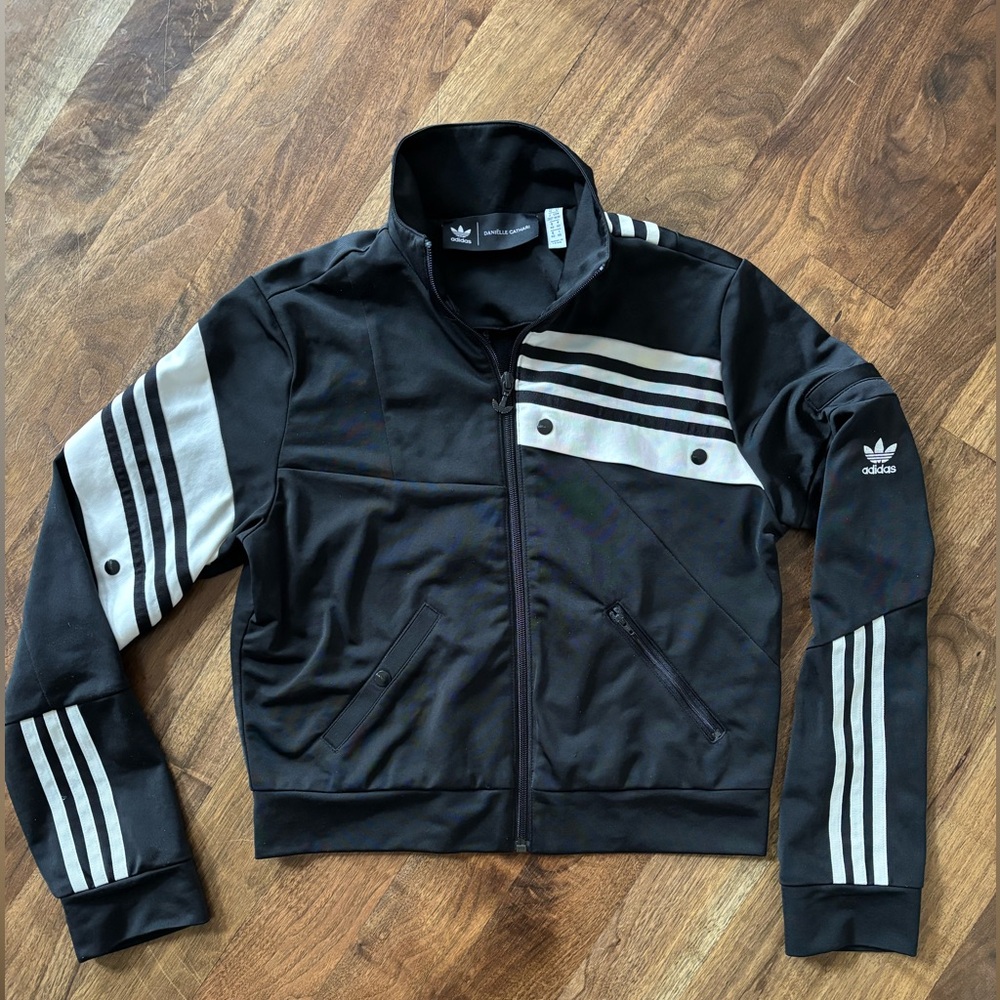 Adidas X Danielle Catharine Black and White Track Jacket